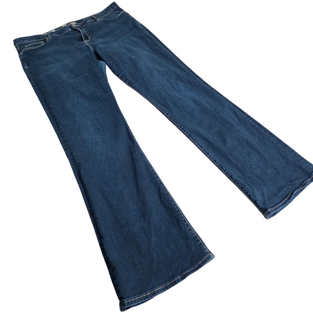 KUT from‎ the Kloth Natalie High Rise Bootcut Jeans Sz 16 Y2K Denim Flap Pocket